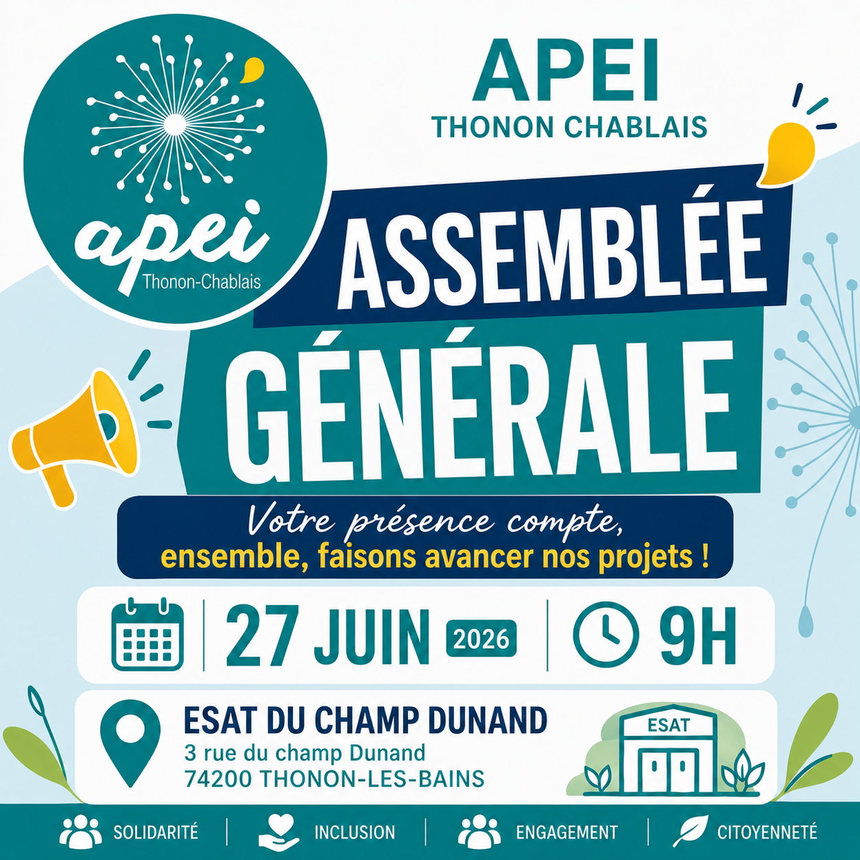 27 juin : assemblée générale
